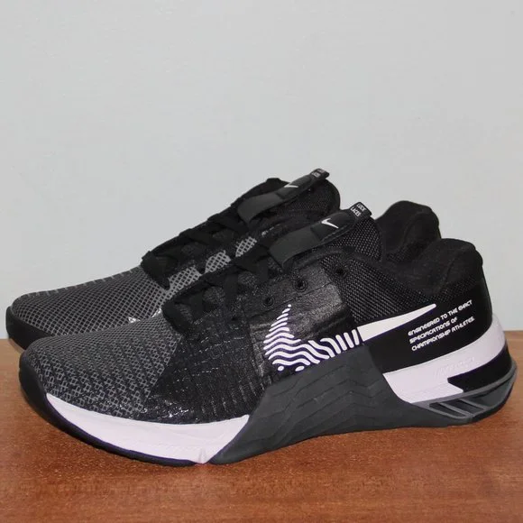 Nike Metcon 8 Crossfit Training Shoes Mens 7 Womens 8.5 Black Grey